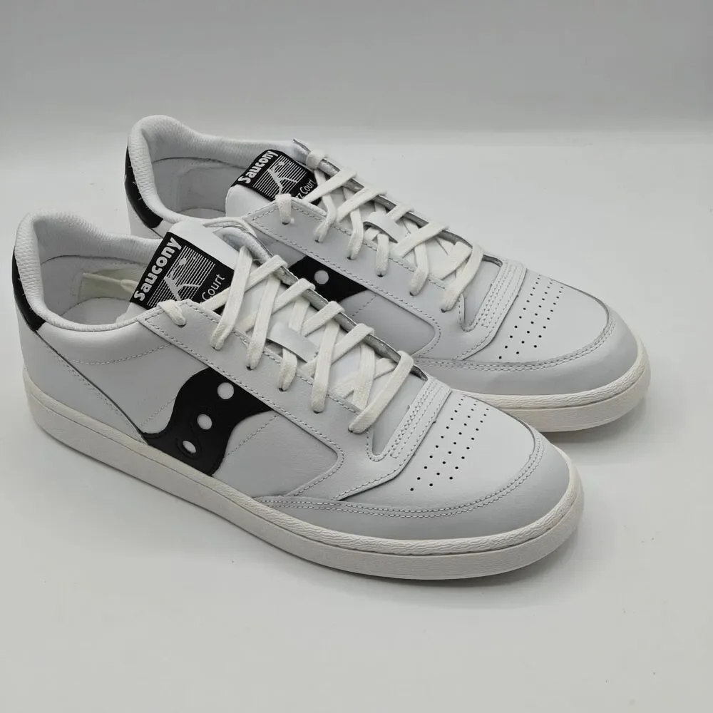 Saucony Jazz Court S70759-1 White Black Retro Sneakers Men’s 11 Women’s 12.5